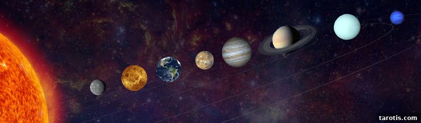Weekly Astrology Forecast: April 18–24, 2022 – Your Guide to This Week's Cosmic Shifts 2 An illustrated depiction of the planets in the solar system in line with the Sun.
