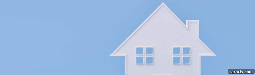 Finding Aquarius in Your Birth Chart: A Quick Guide 2 An illustration of a white house with a light blue background.