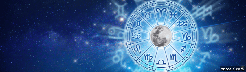 Worst-Case Scenarios for Your Zodiac Sign in 2022: What to Watch For 3 An illustration of the zodiac wheel on a blue background with constellations.