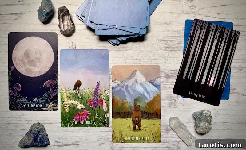 Tarot Spread to Reveal Your Stalker Card Meaning 3 imafe of four tarot cards
