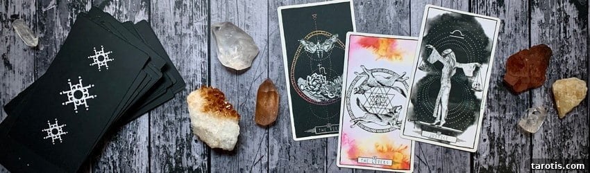 Last Quarter Moon in Libra Tarot Spread: Balance & Release Reading 2 tarot-card-spread-laying-on-counter