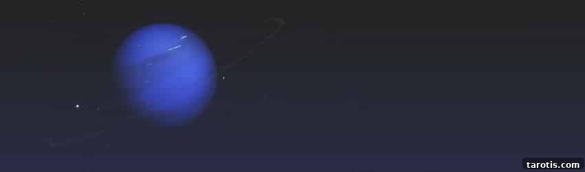 Understanding Outer Planet Transit Periods: A Clear Guide to Their Effects 4 The planet Neptune in dark space.