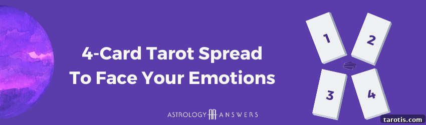 4-Card Tarot Spread to Understand and Process Your Emotions 2 A tarot spread to face your emotions based on cancer season energy.