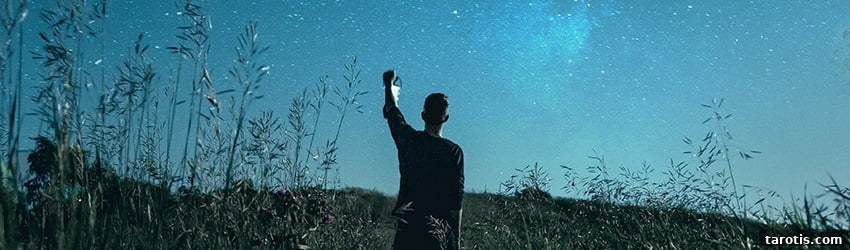 Weekly Astrology Forecast: February 3–9, 2020 2 A silhouette of a man on a starry blue background.