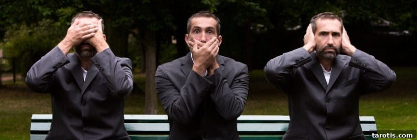 Position yourself to hear no evil, say no evil, and see no evil. Karma gets you everywhere in the year of the monkey. 